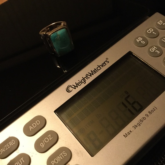 Huge Bold 3pc Artisan Genuine Turquoise .925 Stamped Sterling Trio “8 Rg’s 8 & 9 - Picture 11 of 16